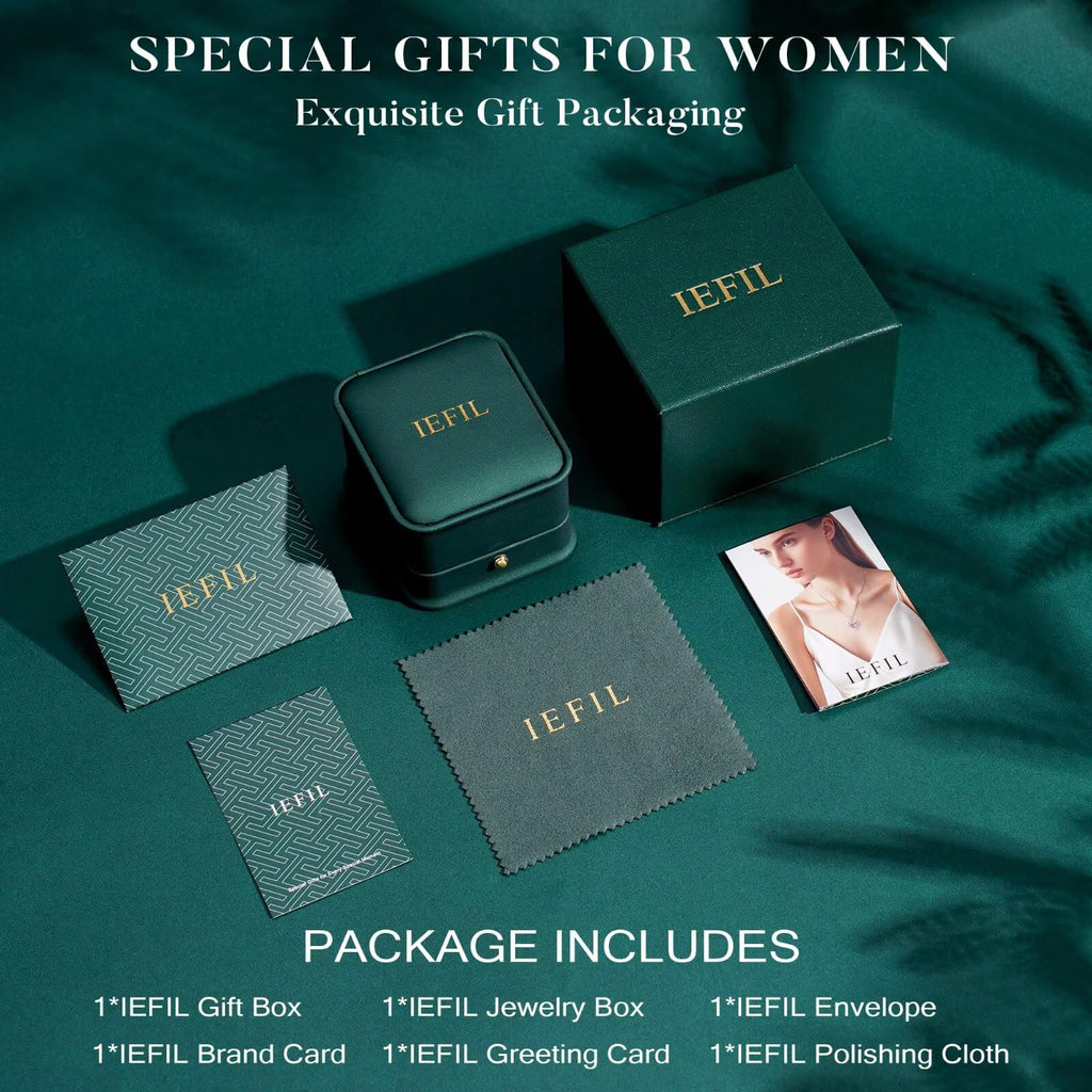 Rose Heart Birthstone Necklace for Women, Anniversary Birthday Gift for Wife Girlfriend Mom, I Love You Gifts, Jewelry for Women